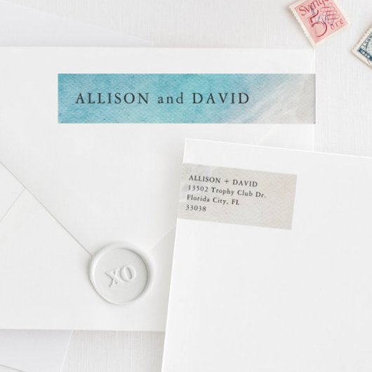 Zomerstrand Bruiloft Retouradres