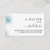 Zomerstrand bruiloftsfeest met blauwe zee informatiekaartje (Voorkant)