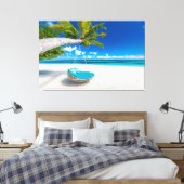 Zomerstrand Canvas Afdruk (Insitu (Slaapkamer))