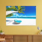 Zomerstrand Canvas Afdruk (Insitu (Woonkamer))