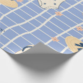 Zomerstrand Essentials Patroon (1) Cadeaupapier (Hoek)