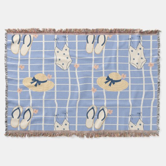Zomerstrand Essentials Patroon (1) Deken (Voorkant)