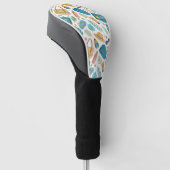 Zomerstrand Essentials Patroon (1) Golfheadcover (Schuin)