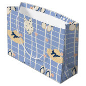 Zomerstrand Essentials Patroon (1) Groot Cadeauzakje (Achterkant Gekanteld)