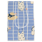 Zomerstrand Essentials Patroon (1) Medium Cadeauzakje (Achterkant)