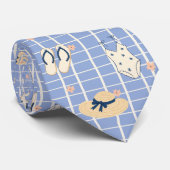 Zomerstrand Essentials Patroon (1) Stropdas (Opgerold)