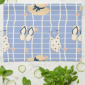 Zomerstrand Essentials Patroon (1) Theedoek (Gevouwen)