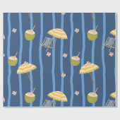 Zomerstrand Essentials Patroon (2) Cadeaupapier (Vlak)