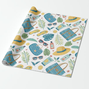 Zomerstrand Essentials Patroon (2) Cadeaupapier