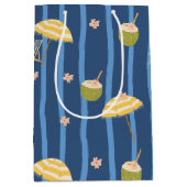Zomerstrand Essentials Patroon (2) Medium Cadeauzakje (Voorkant)