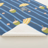 Zomerstrand Essentials Patroon (2) Sherpa Deken (3/4)