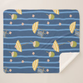 Zomerstrand Essentials Patroon (2) Sherpa Deken (Voorkant (horizontaal))