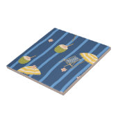 Zomerstrand Essentials Patroon (2) Tegeltje (Zijkant)