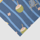 Zomerstrand Essentials Patroon (2) Tissuepapier (Detail)