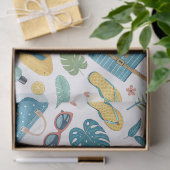 Zomerstrand Essentials Patroon (2) Tissuepapier (Geschenk)