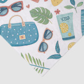 Zomerstrand Essentials Patroon (2) Tissuepapier (Detail)