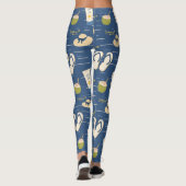 Zomerstrand Essentials Patroon (3) Leggings (Achterkant)