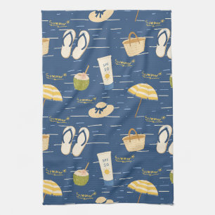 Zomerstrand Essentials Patroon (3) Theedoek