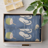 Zomerstrand Essentials Patroon (3) Tissuepapier (Geschenk)