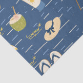 Zomerstrand Essentials Patroon (3) Tissuepapier (Detail)