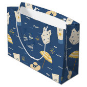 Zomerstrand Essentials Patroon (4) Groot Cadeauzakje (Achterkant Gekanteld)