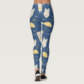 Zomerstrand Essentials Patroon (4) Leggings (Achterkant)