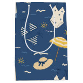 Zomerstrand Essentials Patroon (4) Medium Cadeauzakje (Voorkant)