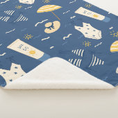 Zomerstrand Essentials Patroon (4) Sherpa Deken (3/4)