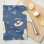 Zomerstrand Essentials Patroon (4) Theedoek (Quarter Fold)