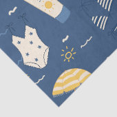 Zomerstrand Essentials Patroon (4) Tissuepapier (Detail)
