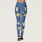 Zomerstrand Essentials Patroon (5) Leggings (Achterkant)