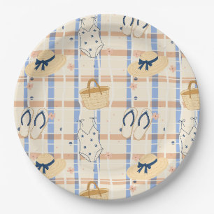 Zomerstrand Essentials Patroon (7) Papieren Bordje