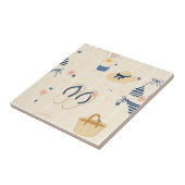 Zomerstrand Essentials Patroon (8) Tegeltje (Zijkant)