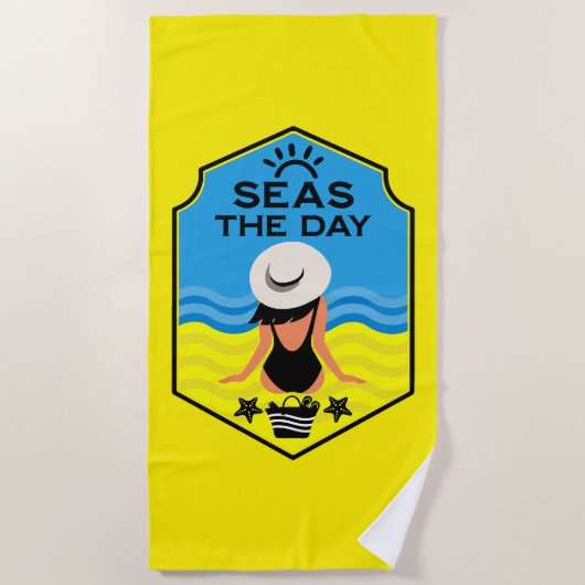 Zomerstrand Essentiële Cadeau Strandlaken (Voorkant)