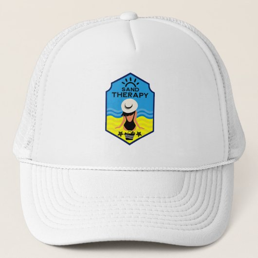 Zomerstrand Essentiële Cadeau Trucker Pet (Voorkant)