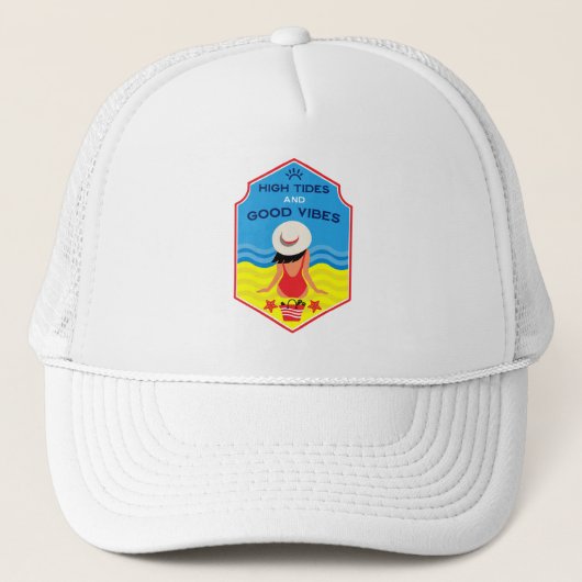 Zomerstrand Essentiële Cadeau Trucker Pet (Voorkant)