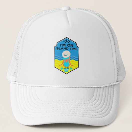 Zomerstrand Essentiële Cadeau Trucker Pet (Voorkant)