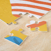 Zomerstrand: Kleurrijk Naadloos Patroon Legpuzzel (Zijkant)