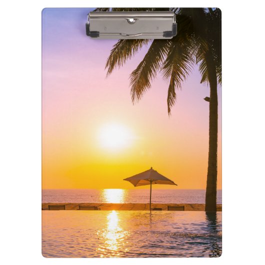 Zomerstrand met Zee Klembord (Voorkant)