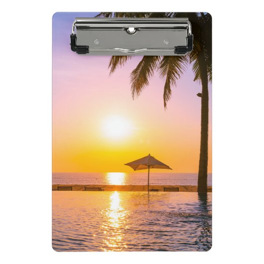 Zomerstrand met Zee Mini Klembord (Voorkant)