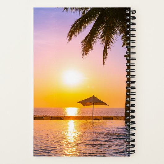 Zomerstrand met Zee Notitieboek (Achterkant)