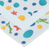 Zomerstrand met zeesterren, schelpen en steentjes tafelkleed (Gekanteld)