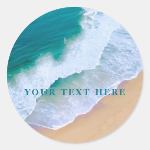 Zomerstrand Moderne minimalistische oceaan Sticker