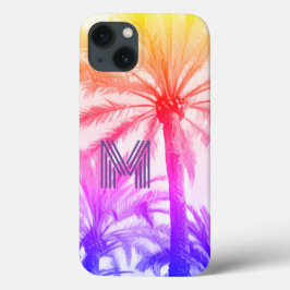 zomerstrand MONOGRAM RETRO IPHONE zonsondergang ho Case-Mate iPhone Case