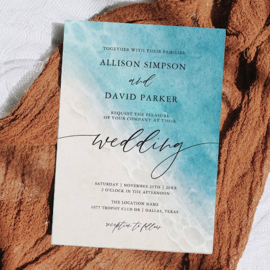 Zomerstrand Nautische Trouw Uitnodigingen