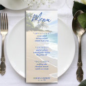 Zomerstrand Oceaan Resort Trouwreceptie Menu