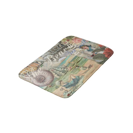 Zomerstrand  octopus antiek zeilen badmat (Gekanteld)