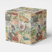 Zomerstrand  octopus antiek zeilen bedankdoosjes (Voorkant Zijde)