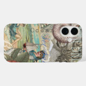 Zomerstrand octopus antiek zeilen Case-Mate iPhone case (Achterkant (horizontaal))