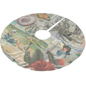 Zomerstrand  octopus antiek zeilen kerstboom rok (Gekanteld)